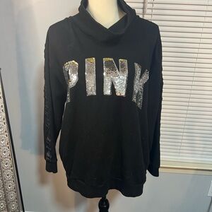 ⭐️PINK Victoria's Secret Black Sequin Women's Sweater